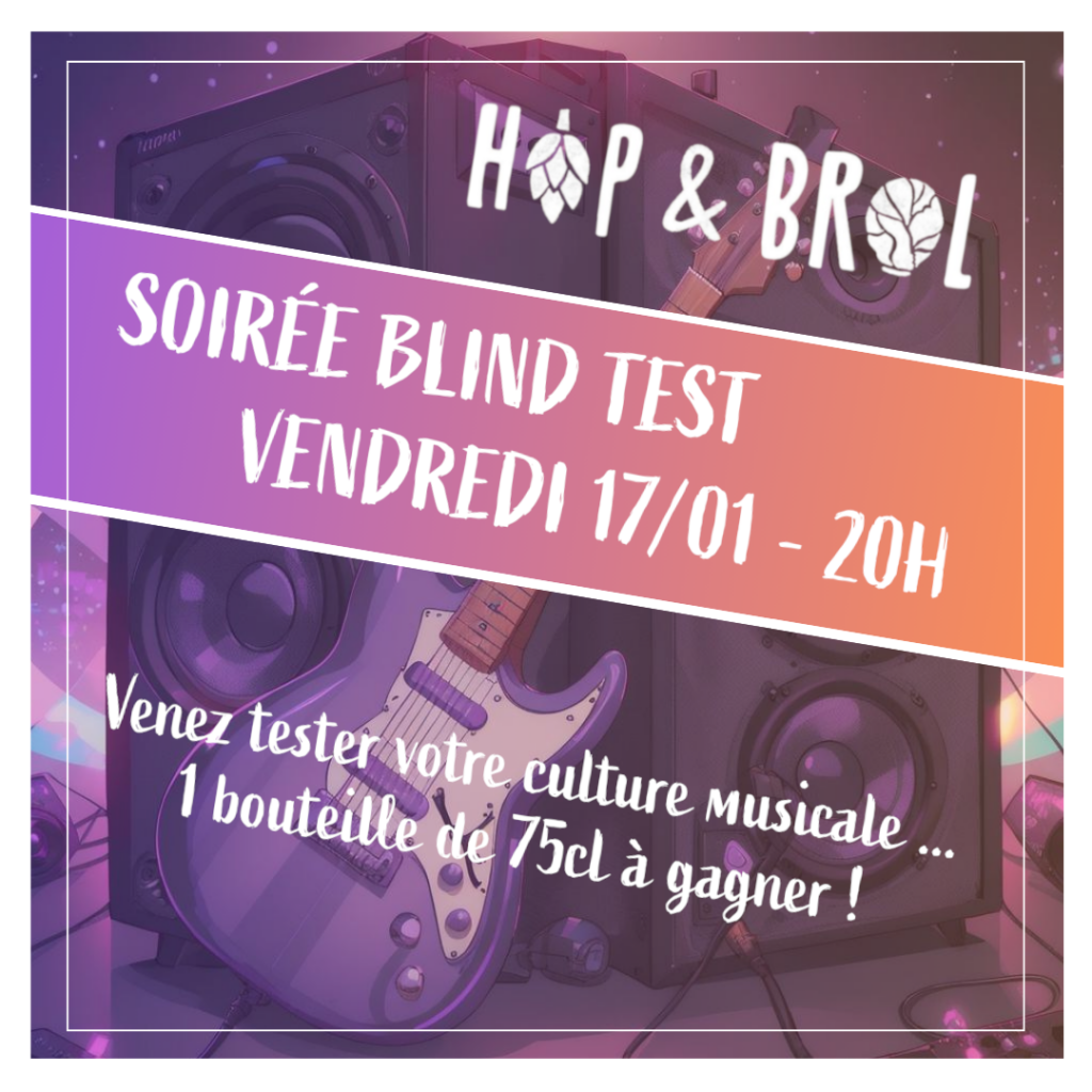 blind test vendredi 17/01 - 20h