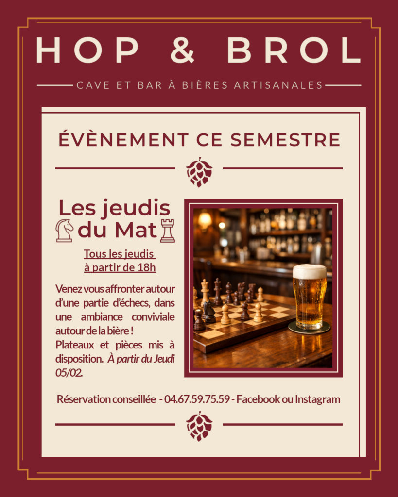 Les jeudis du Mat | Partie d'échecs tous les jeudi à partir de 18H